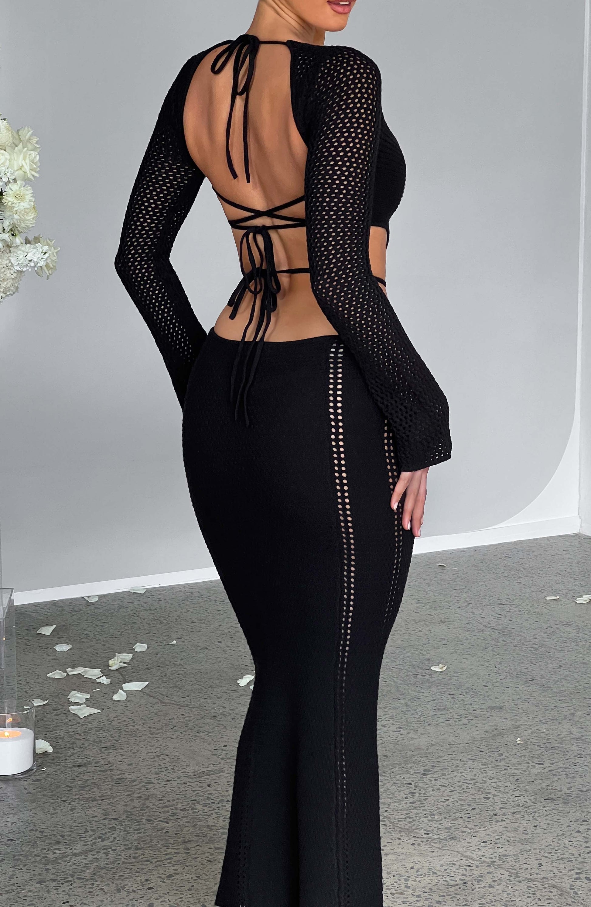 NADINE MAXI DRESS - BLACK