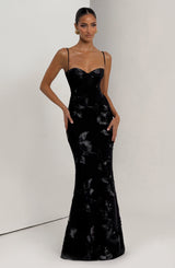 NEFERTITI MAXI DRESS - BLACK