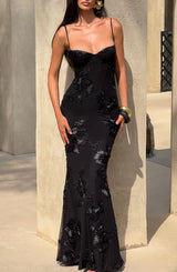 NEFERTITI MAXI DRESS - BLACK