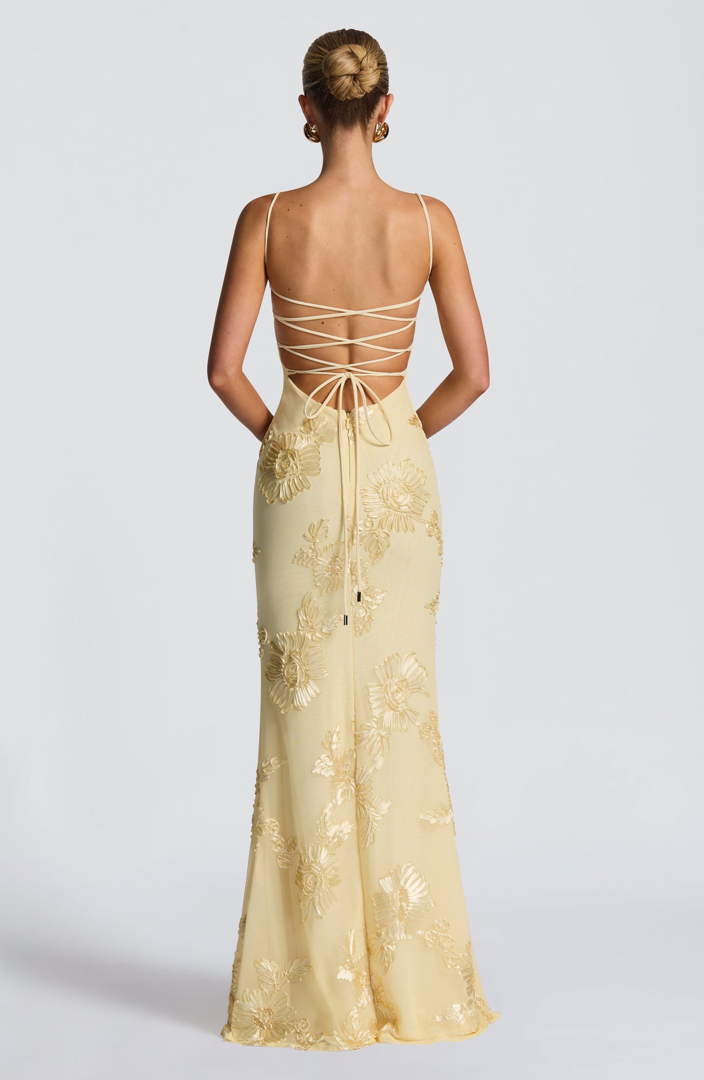 NEFERTITI MAXI DRESS - LEMON