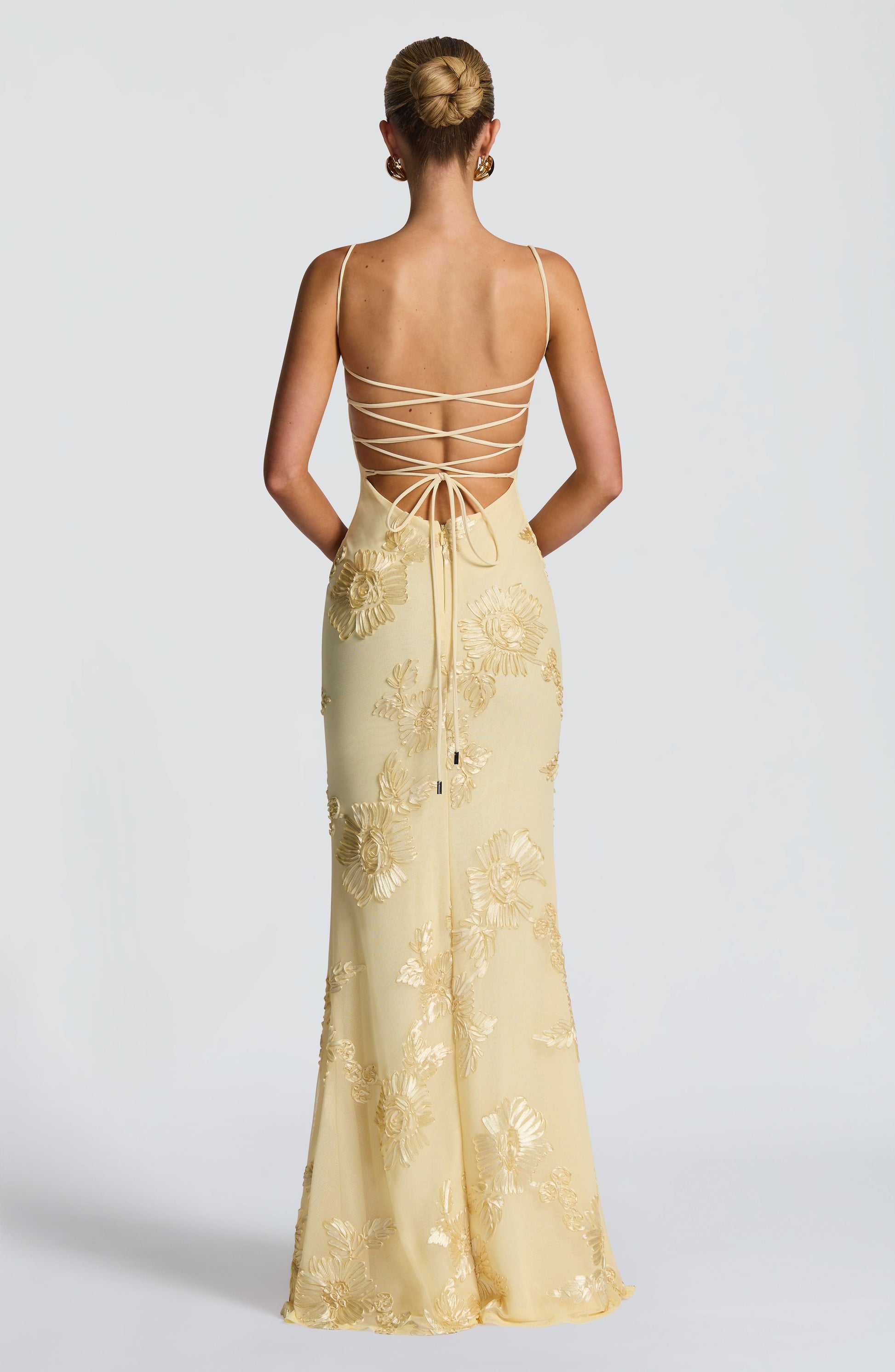 NEFERTITI MAXI DRESS - LEMON