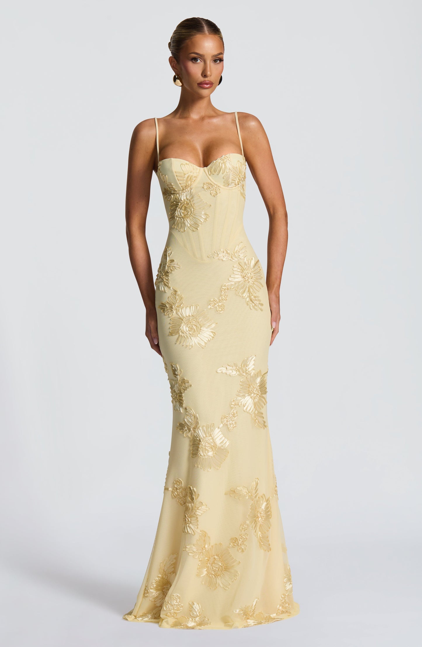 NEFERTITI MAXI DRESS - LEMON
