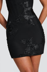 NEFERTITI MINI DRESS - BLACK
