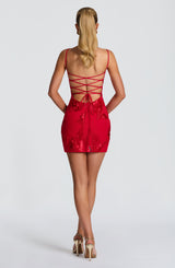 NEFERTITI MINI DRESS - RED