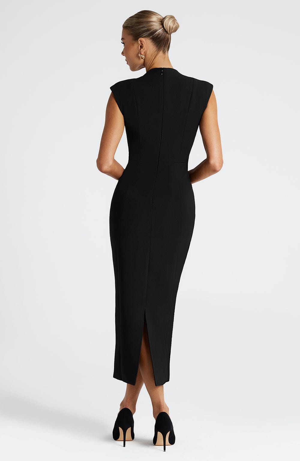 NELLIE MIDI DRESS - BLACK