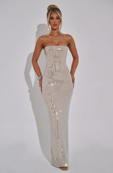 NERIAH MAXI DRESS - NUDE