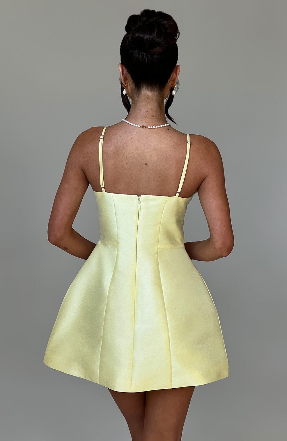 NICOLE MINI DRESS - LEMON