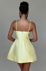 NICOLE MINI DRESS - LEMON