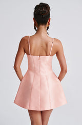 NICOLE MINI DRESS - PEACH