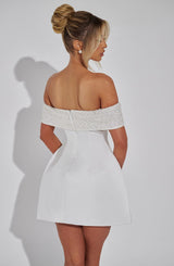 NOELLE MINI DRESS - IVORY