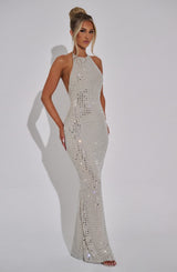 ODESSA MAXI DRESS - NUDE