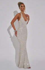 ODETTE MAXI DRESS - CHAMPAGNE