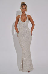 ODETTE MAXI DRESS - CHAMPAGNE