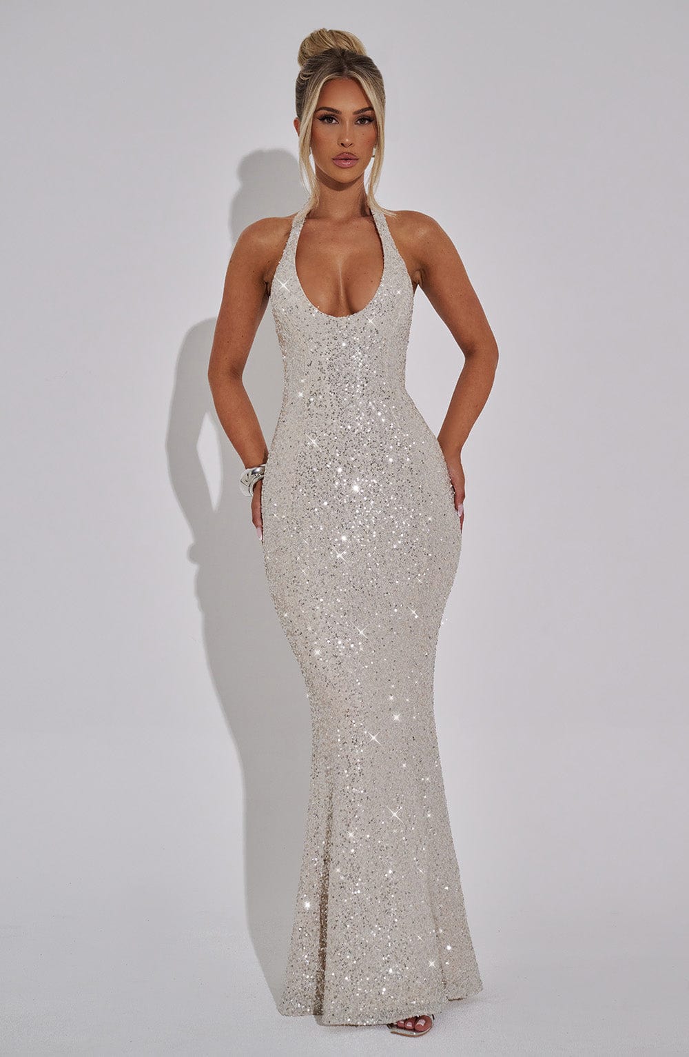 ODETTE MAXI DRESS - CHAMPAGNE