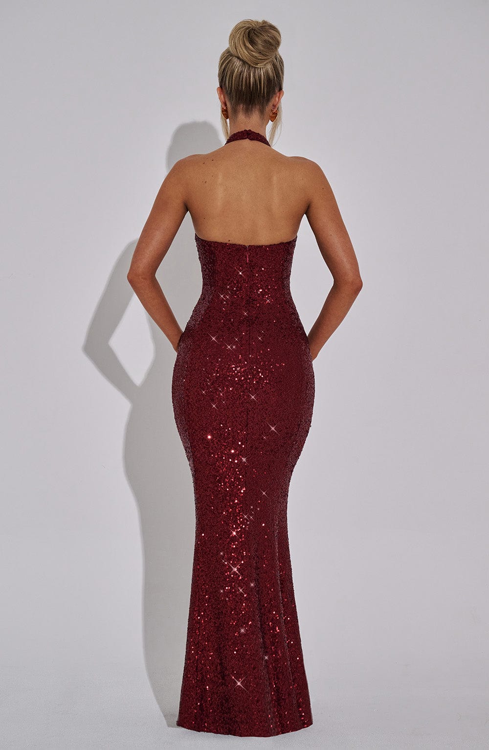ODETTE MAXI DRESS - WINE