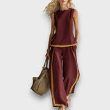 AURENE™ - CONJUNTO DE LINO DE DOS PIEZAS ELEGANTE