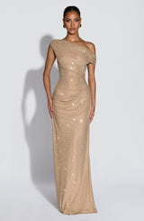 OTTILIE MAXI DRESS - GOLD