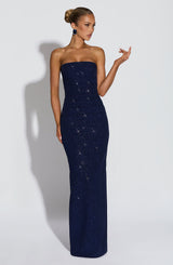 PANDRA MAXI DRESS - NAVY SPARKLE