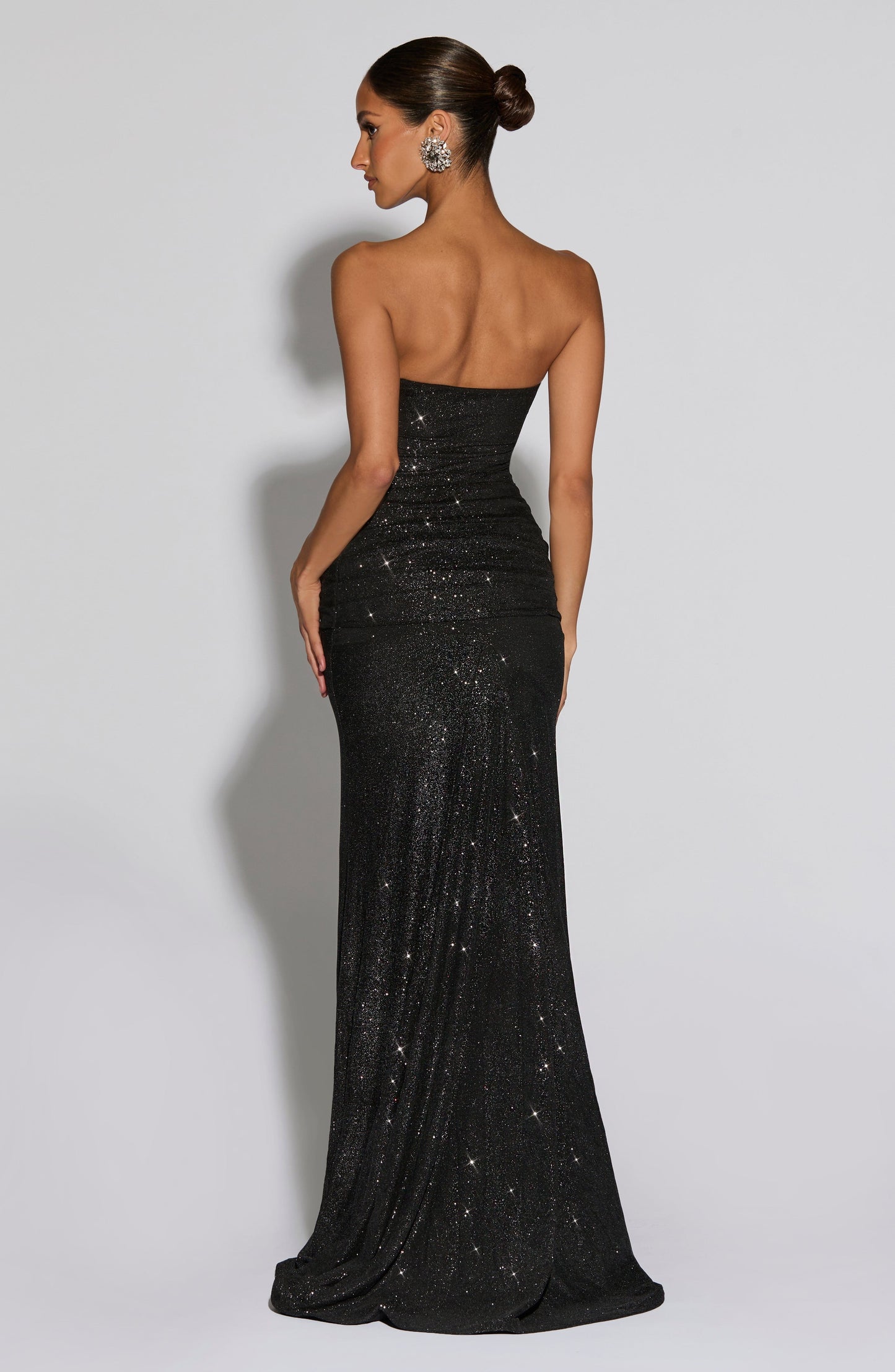 PAULA MAXI DRESS - BLACK SPARKLE