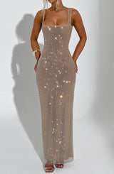 PETRA MAXI DRESS - GOLD