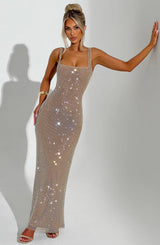 PETRA MAXI DRESS - GOLD