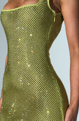PETRA MAXI DRESS - OLIVE