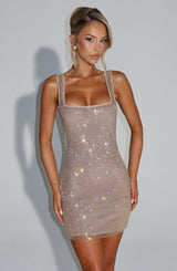 PETRA MINI DRESS - GOLD