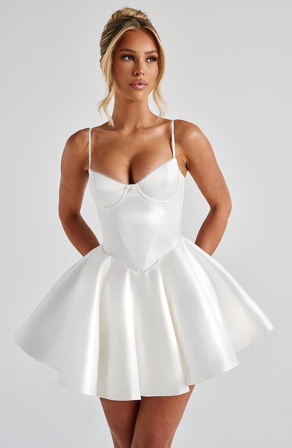 POPPY MINI DRESS - IVORY