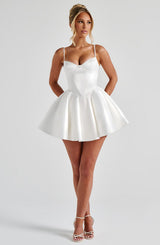POPPY MINI DRESS - IVORY