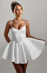 POPPY MINI DRESS - IVORY