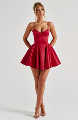 POPPY MINI DRESS - RED