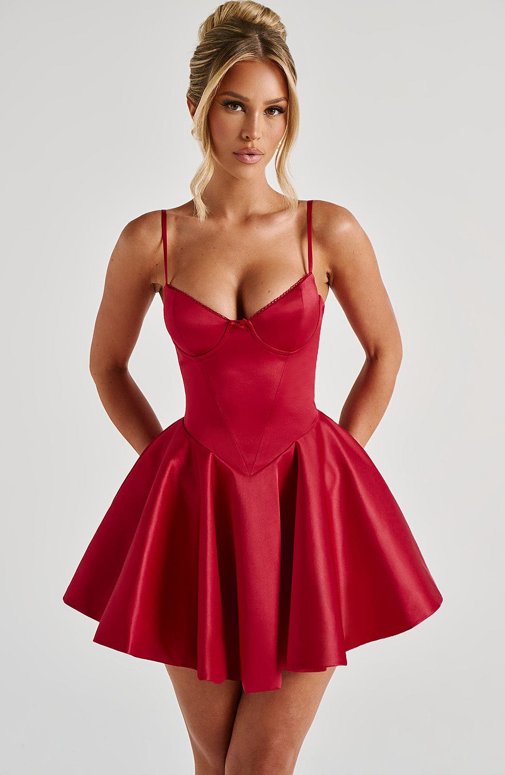 POPPY MINI DRESS - RED