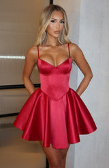 POPPY MINI DRESS - RED