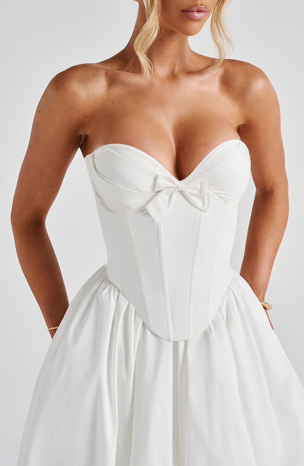 PRIM MIDI DRESS - IVORY