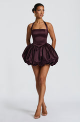 PRUDENCE MINI DRESS - PLUM