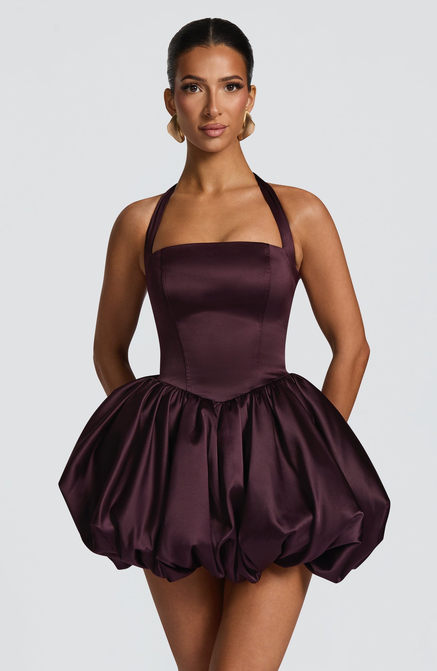 PRUDENCE MINI DRESS - PLUM
