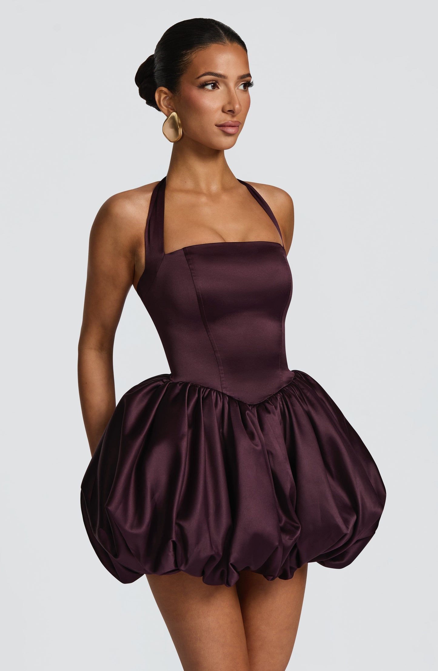 PRUDENCE MINI DRESS - PLUM