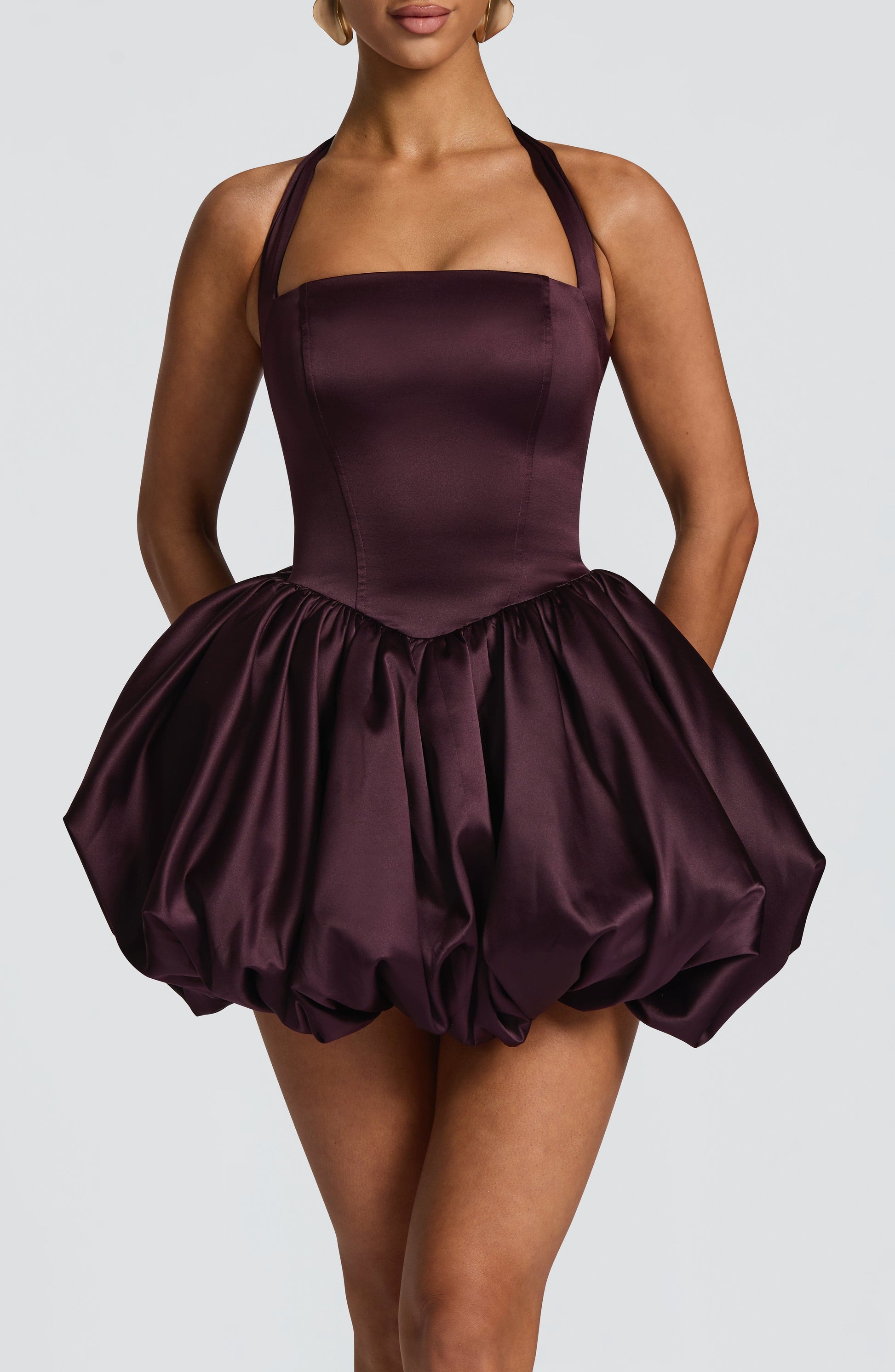 PRUDENCE MINI DRESS - PLUM
