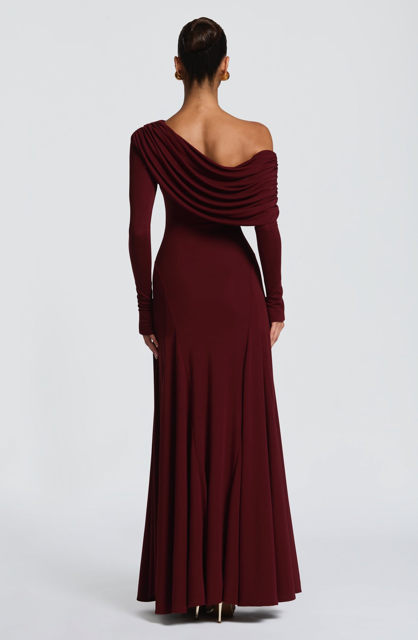 RAFAELA MAXI DRESS - CHERRY LACQUER