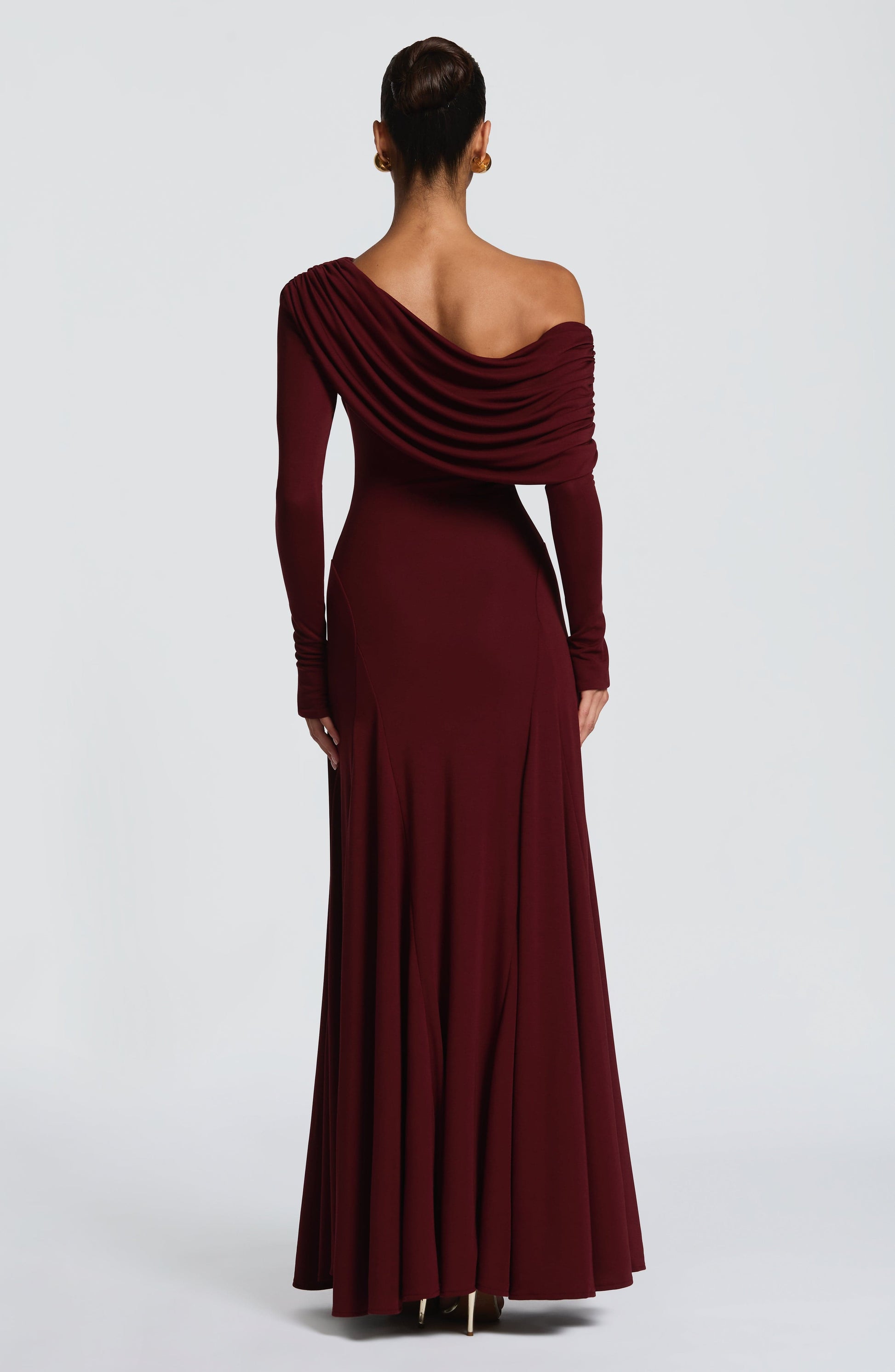 RAFAELA MAXI DRESS - CHERRY LACQUER
