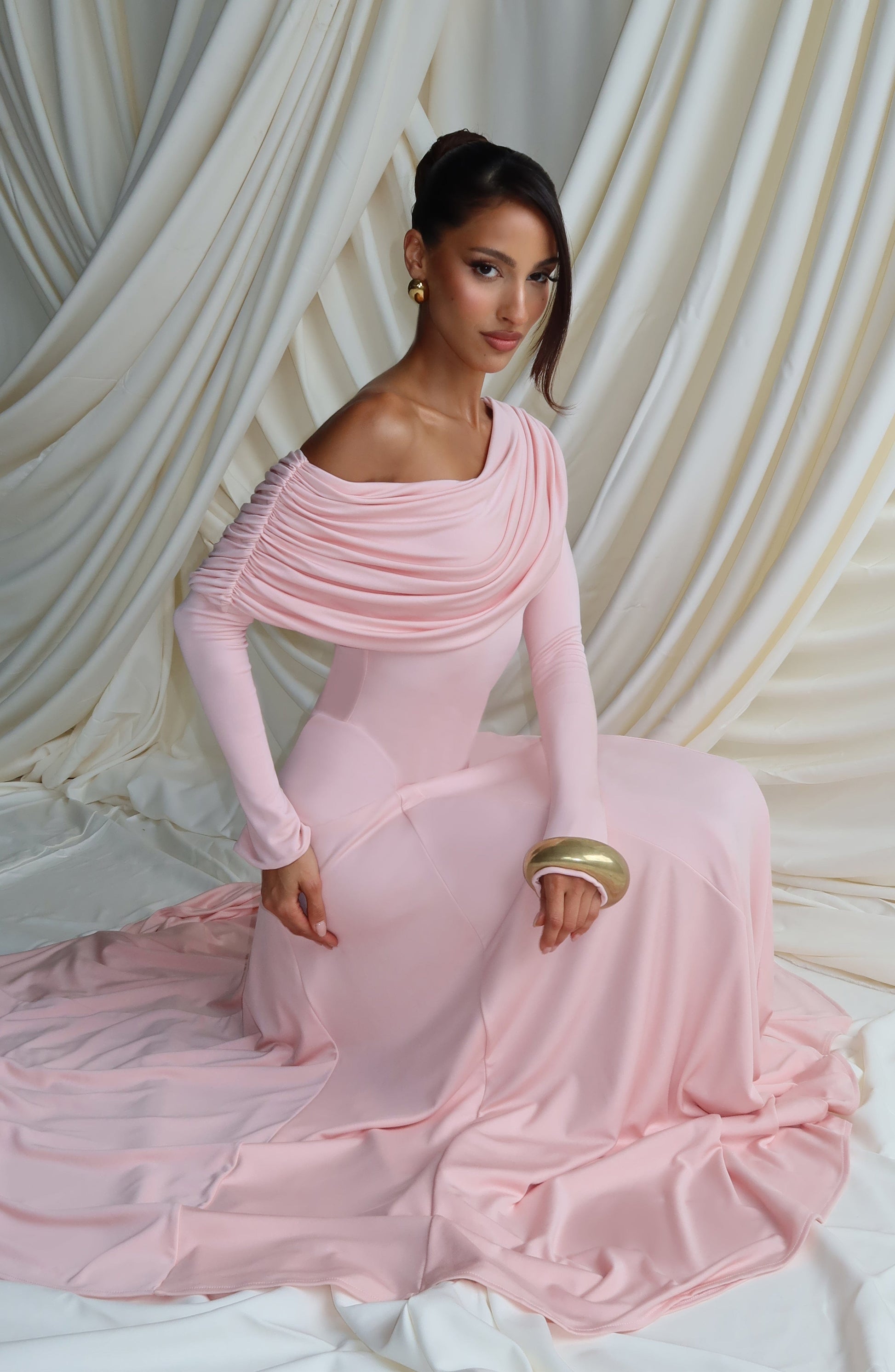 RAFAELA MAXI DRESS - SOFT BLUSH