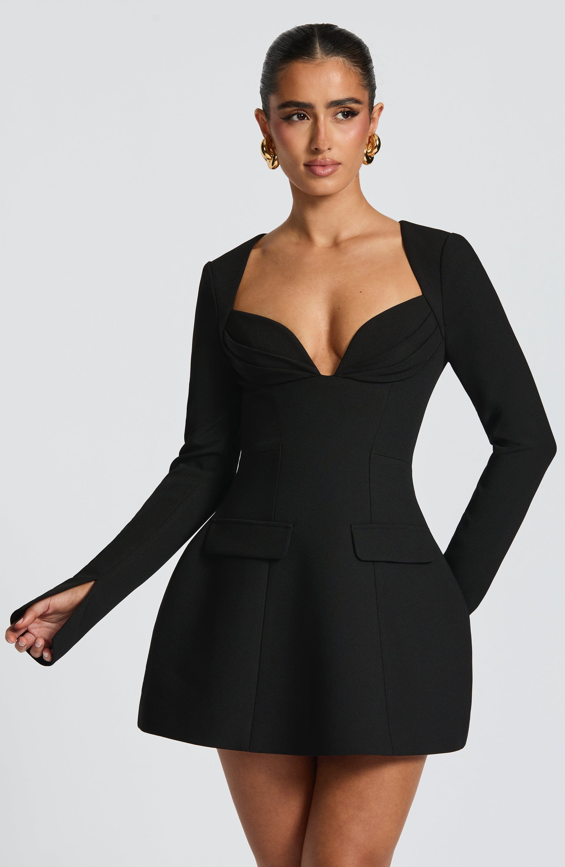 REGINA MINI DRESS - BLACK