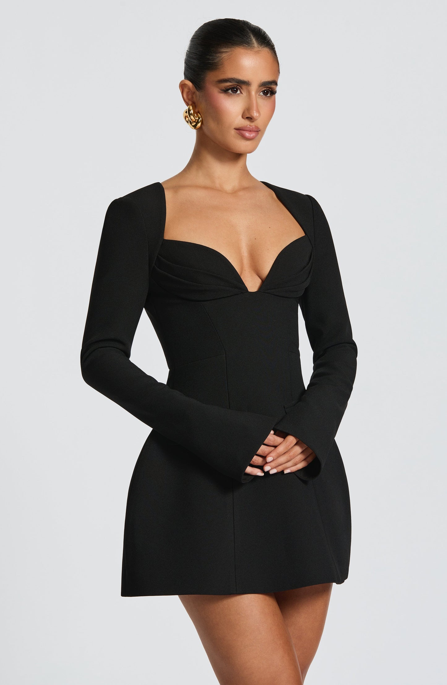 REGINA MINI DRESS - BLACK