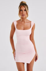 RIA MINI DRESS - BLUSH