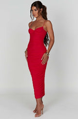 ROCHELLE MAXI DRESS - RED