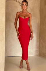 ROCHELLE MAXI DRESS - RED