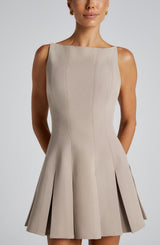 RORY MINI DRESS - TAUPE