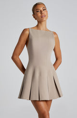 RORY MINI DRESS - TAUPE