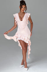 ROSALIE MINI DRESS - BLUSH