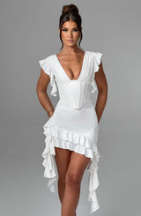 ROSALIE MINI DRESS - IVORY